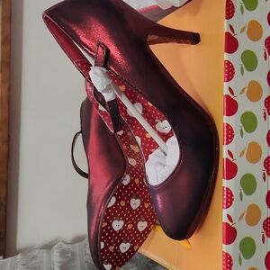 Burgundy Dancing Diva Heels